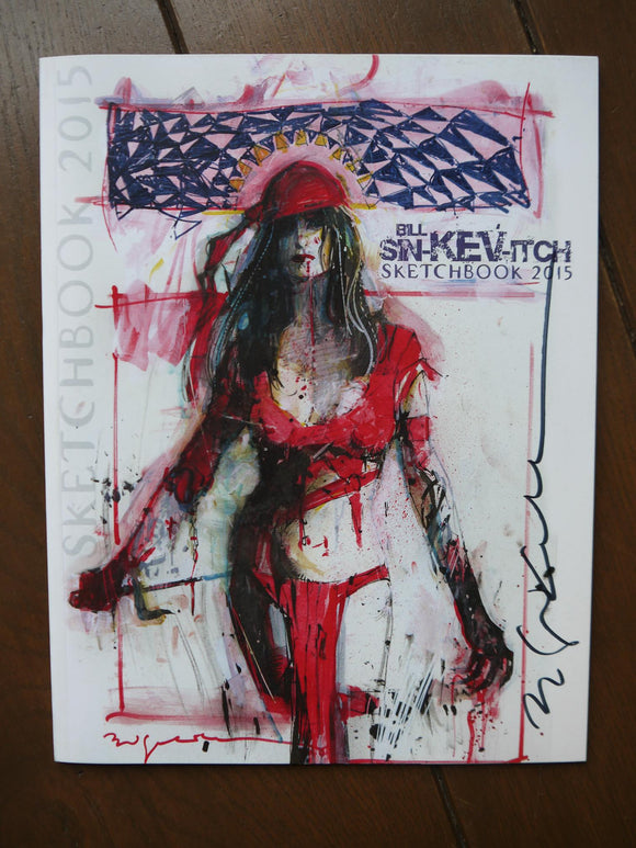Bill Sienkiewicz Sketchbook (2007) #2015 Signed - Mycomicshop.be