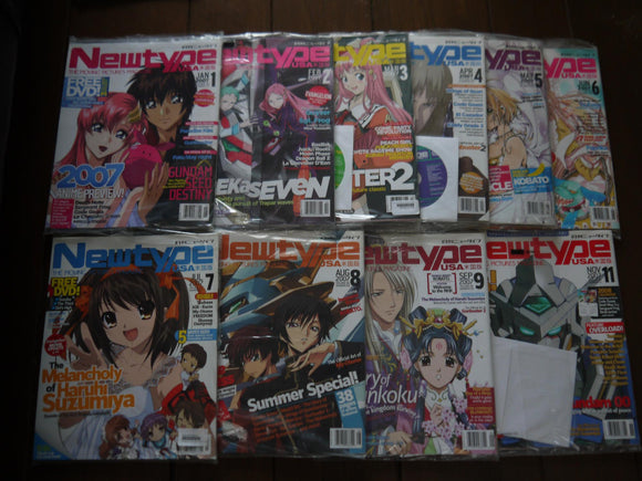 Newtype The Moving Pictures Magazine 2007 - Lot of 10 - Mycomicshop.be