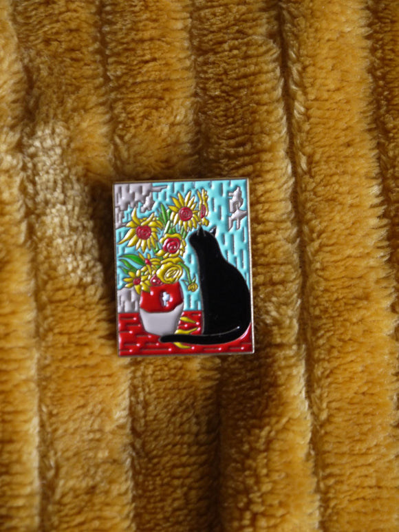 'Van Gogh Cat' enamel pin - Mycomicshop.be