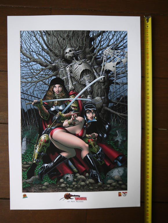 Magdalena Vampirella By Arthur Adams Art Print Lithograph Dynamic Forces - Mycomicshop.be