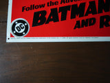 DC Batman and Robin Advertising Tin Sign 1990 by Kitchen Sink Press - Mycomicshop.be