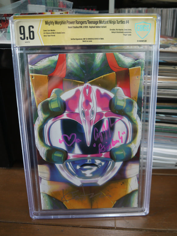 Mighty Morphin Power Rangers Teenage Mutant Ninja Turtles (2019 Boom Studios #4E CBCS 9.6 - Mycomicshop.be