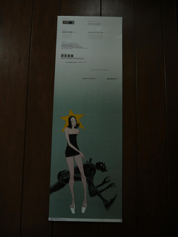 Poster Comic Con Tour Robots and Bitches 2002 Ashley Wood