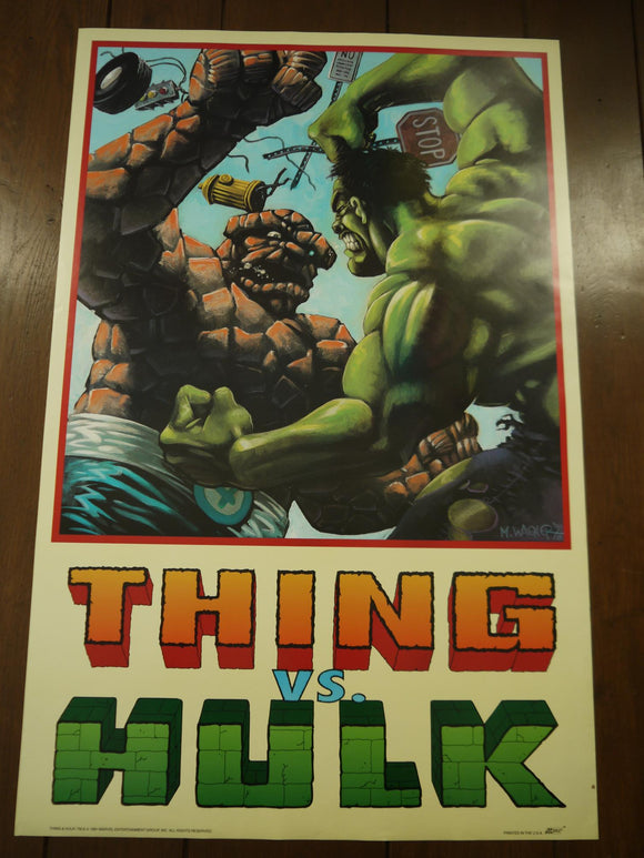 Poster Thing vs Hulk 1991 Matt Wagner