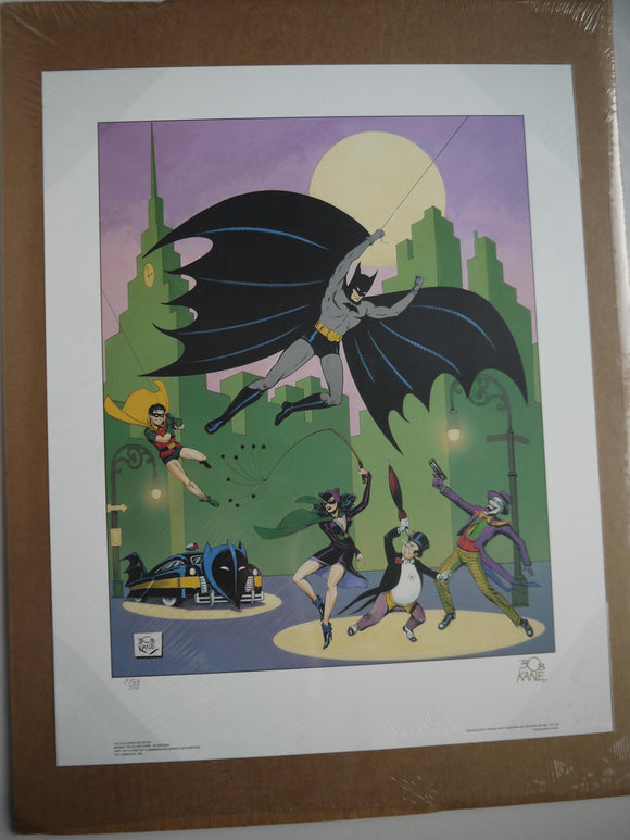 Poster Batman The Golden Years 1989 Signed By Bob Kane