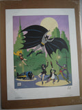Poster Batman The Golden Years 1989 Signed By Bob Kane