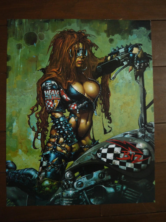 Poster Biker Chick 1999 Simon Bisley
