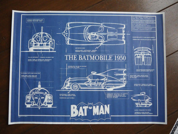 Poster Blueprint Batmobile 1950 (2019)