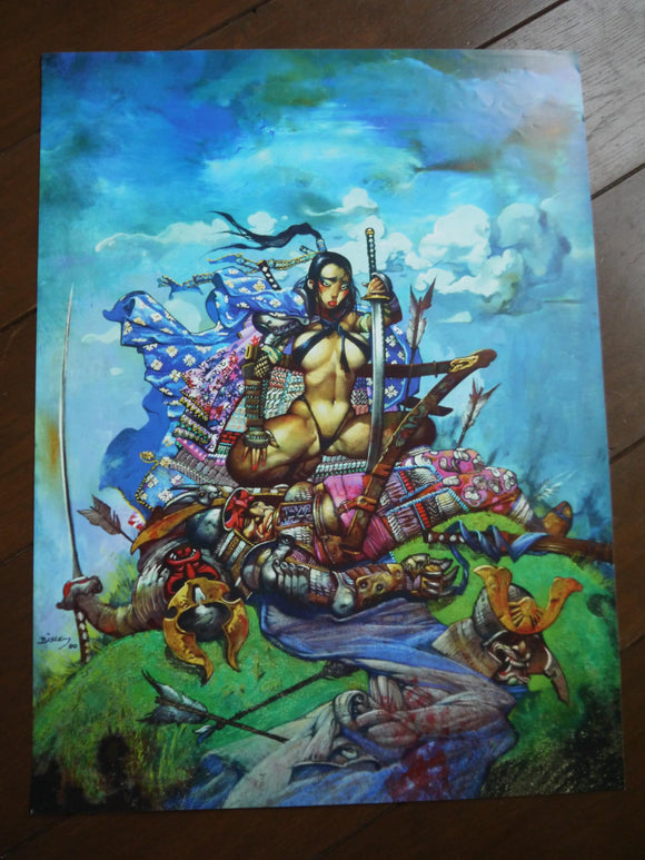 Poster Samurai Girl by Simon Bisley