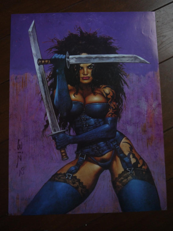 Poster Sword Girl by Simon Bisley