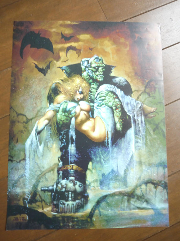 Poster Frankenstein by Simon Bisley