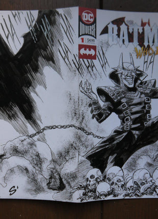 Batman Who Laughs (2019 DC) #1BLANK Sketch by Tony B Scott - Mycomicshop.be