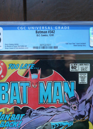 Batman (1940) #342 CGC 8.5 - Mycomicshop.be