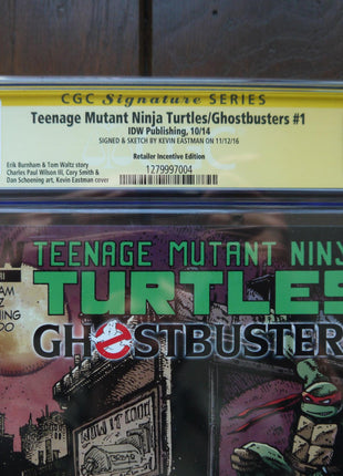 Teenage Mutant Ninja Turtles Ghostbusters (2014 IDW) #1RI CGC 9.8 Signed - Mycomicshop.be