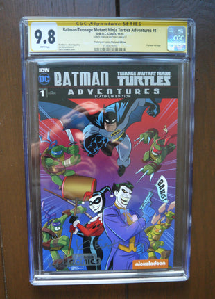 Batman Teenage Mutant Ninja Turtles Adventures (2016 IDW) #1 Platinum CGC 9.8 Signed - Mycomicshop.be