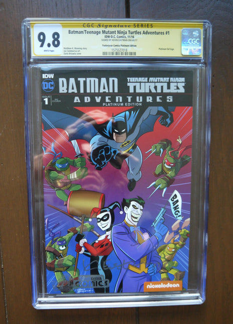 Batman Teenage Mutant Ninja Turtles Adventures (2016 IDW) #1 Platinum CGC 9.8 Signed - Mycomicshop.be