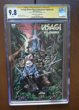 Teenage Mutant Ninja Turtles Usagi Yojimbo #1 Variant Cover SDCC IDW ComicsCGC 9.8 Signed - Mycomicshop.be