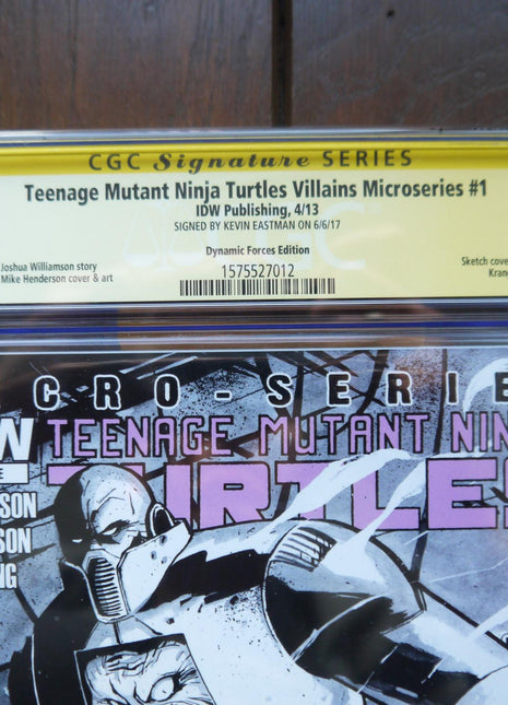 Teenage Mutant Ninja Turtles Villains Micro-Series (2013) #1DF CGC 9.8 Signed - Mycomicshop.be