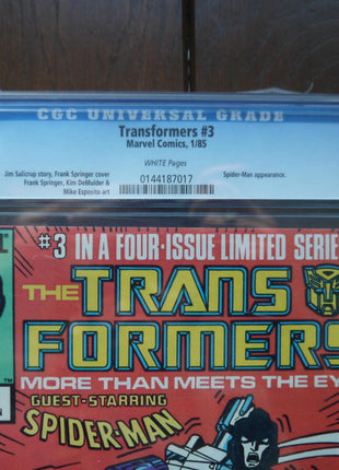 Transformers (1984 Marvel) #3D CGC 8.5 - Mycomicshop.be