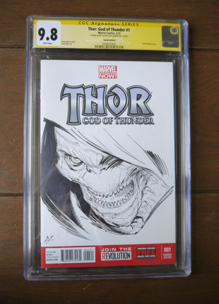 Thor God of Thunder (2012) #1G Sketch CGC 9.8 - Mycomicshop.be
