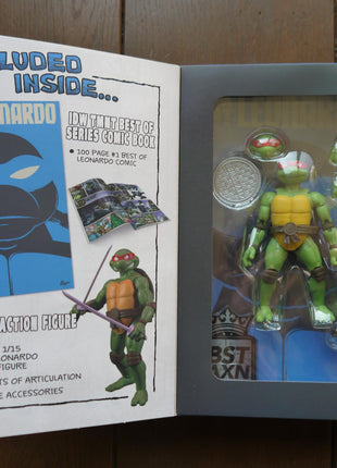 BST AXN Leonardo (Comic Book +Action Figure) – IDW - Mycomicshop.be