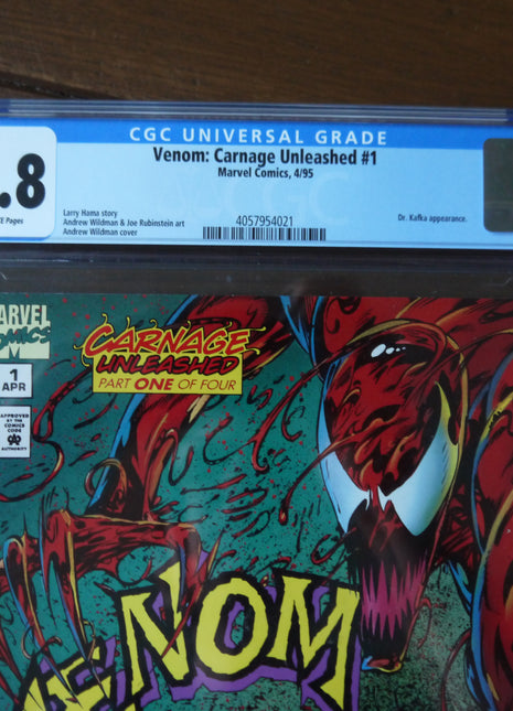 Venom Carnage Unleashed (1995) #1 CGC 9.8