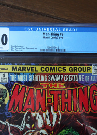 Man-Thing (1974 1st Series) #9 CGC 6.0