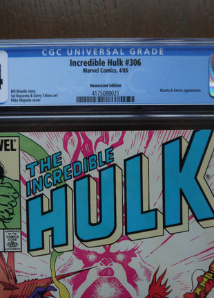 Incredible Hulk (1962 Marvel 1st Series) #306 CGC 9.4