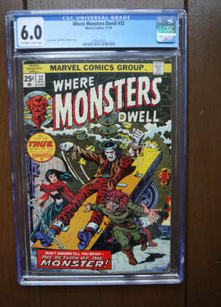 Where Monsters Dwell (1970) #32 CGC6.0