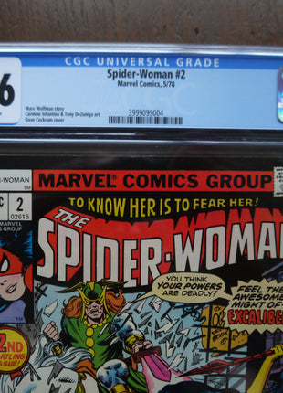 Spider-Woman (1978 Marvel 1st Series) #2N CGC 9.6