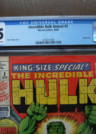 Incredible Hulk (1962 Marvel 1st Series) Annual #2 CGC 3.5