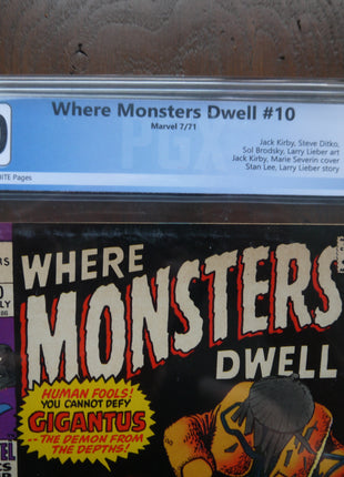 Where Monsters Dwell (1970) #10 PGX 9.0