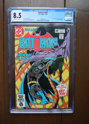 Batman (1940) #342 CGC 8.5