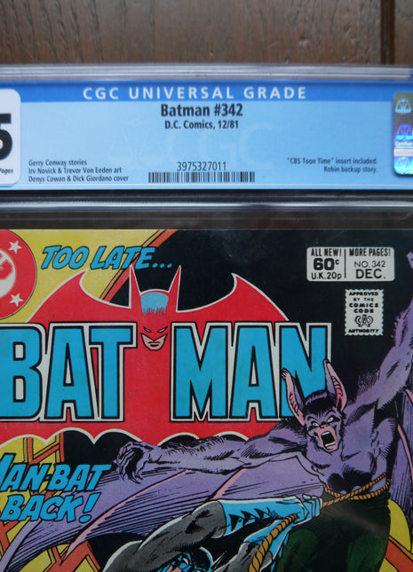 Batman (1940) #342 CGC 8.5