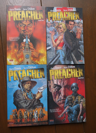 Preacher TPB Deluxe Edition #1-4 DC/Vertigo softcover comic book set 马会