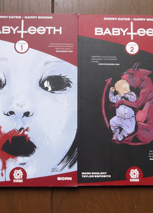 Babyteeth TPB softcover comic, issues 1 and 2, AfterShock Comics 2017–2022 edition