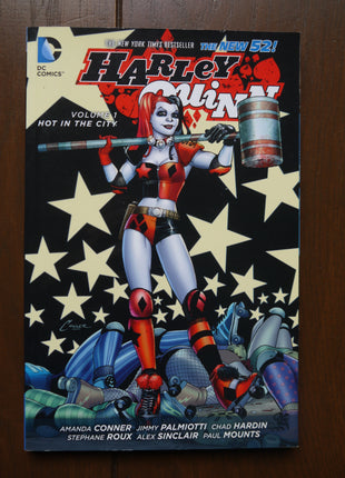 Harley Quinn TPB #1 softcover, 2015 DC Comics The New 52 edition, featuring Harley Quinn cover art