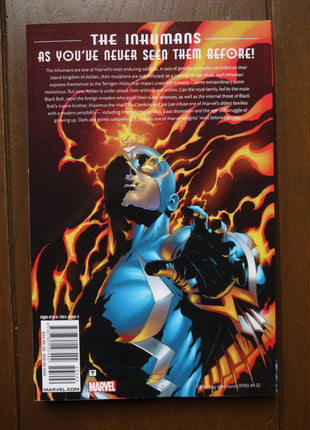 Inhumans TPB #1 2015 Marvel softcover by Paul Jenkins and Jae Lee, front cover [image unavailable]