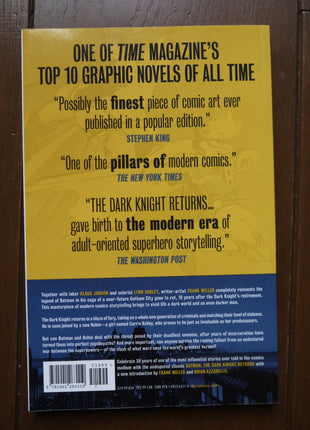 Batman The Dark Knight Returns 30th Anniversary Edition #1 softcover trade paperback comic book cover, DC 2016