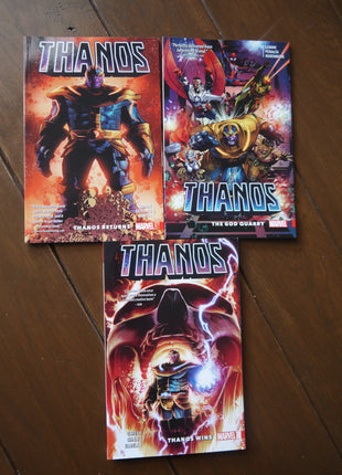 Thanos TPB 2017 by Jeff Lemire complete set and Thanos Wins TPB softcover books