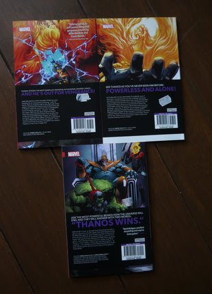 Thanos TPB 2017 by Jeff Lemire complete set and Thanos Wins TPB softcover books