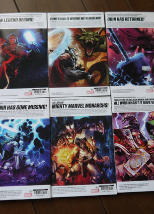 Thor TPB (2020) by Donny Cates complete softcover set front covers