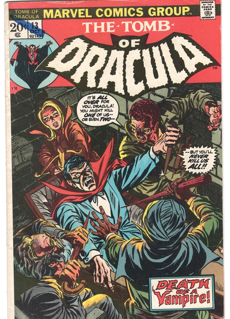 Tomb of Dracula (1972 1st Series) #13 Key issue!