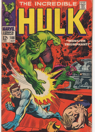 Incredible Hulk (1962 Marvel 1st Series) #108 - Mycomicshop.be