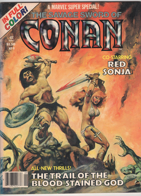 Marvel Comics Super Special #9 1977 softcover comic book, featuring Marvel characters and vibrant cover art.