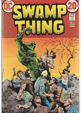 Swamp Thing (1972 1st Series) #5 softcover comic book cover featuring Swamp Thing artwork