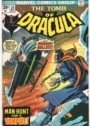 Tomb of Dracula #20 1972 1st Series softcover comic book cover by Mycomicshop.be