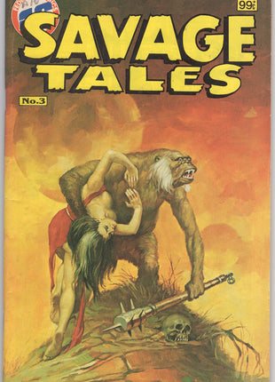 Savage Tales 3 1983 Feral Comics softcover comic book cover