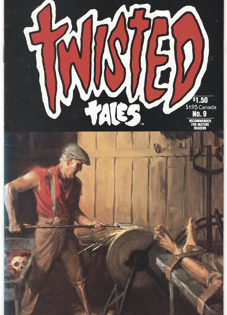 Twisted Tales (1982 Pacific) #9 softcover comic book cover featuring vintage horror artwork