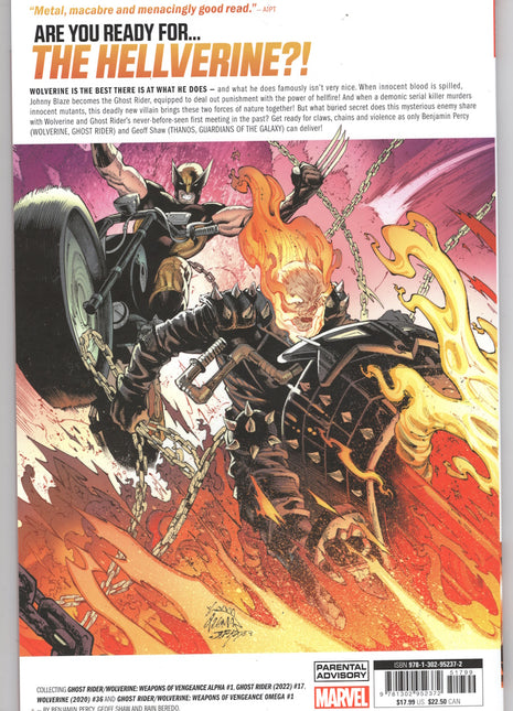Ghost Rider/Wolverine Weapons of Vengeance TPB (2023 Marvel)